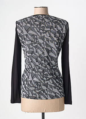 Top stretch manches longues argent GREGORY PAT femme