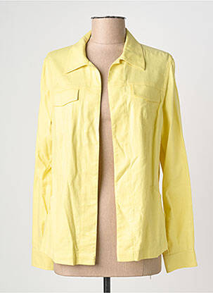 Veste casual poches jaune GUY DUBOUIS femme