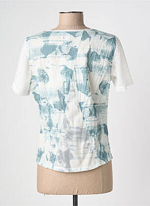 Top tissage crêpe manches courtes vert MERI & ESCA femme
