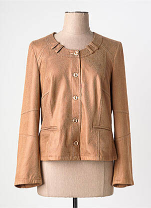 Veste chic fermeture boutonnée sur le devant marron MERI & ESCA femme