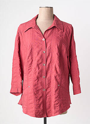 Veste casual poches rose FRANCE RIVIERE femme