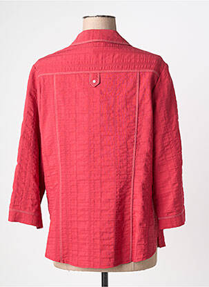 Chemisier tissage crêpe manches 3/4 rose GUY DUBOUIS femme
