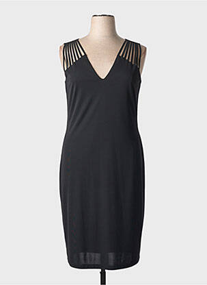 Robe mi-longue sans manche sans manche noir MERI & ESCA femme