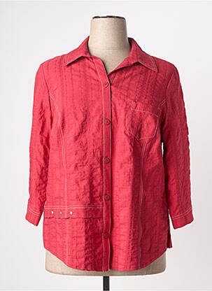 Chemisier coupe cintrée manches 3/4 rouge FRANCE RIVOIRE femme