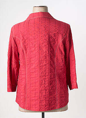 Chemisier coupe cintrée manches 3/4 rouge FRANCE RIVOIRE femme