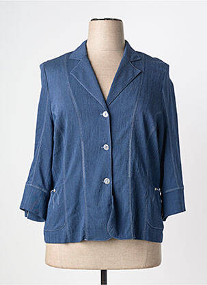 Blazer fausses poches bleu GUY DUBOUIS femme