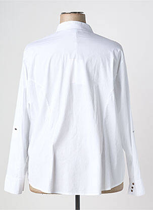 Chemisier coupe droite manches longues blanc MERI & ESCA femme