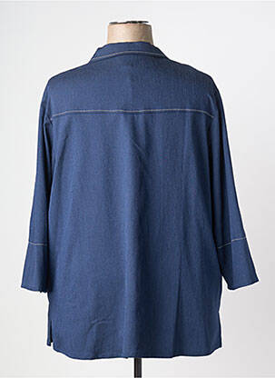 Veste casual coupe droite bleu GUY DUBOUIS femme