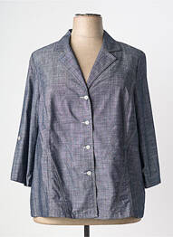 Blazer fermeture boutonnée sur le devant bleu FRANCE RIVOIRE femme