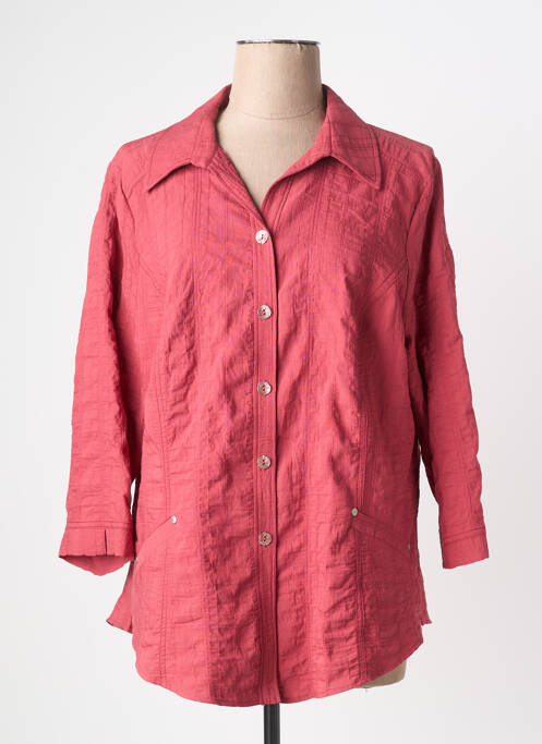 Veste casual poches rose FRANCE RIVOIRE femme