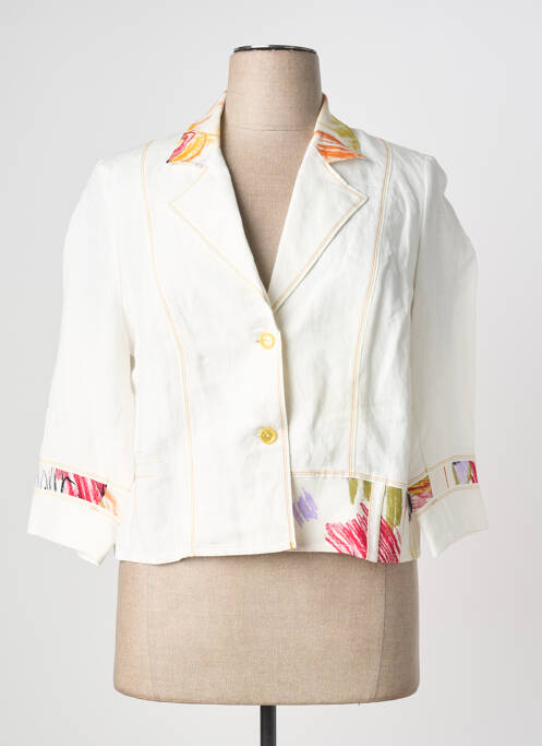 Blazer fermeture boutonnée sur le devant beige IMPULSION femme