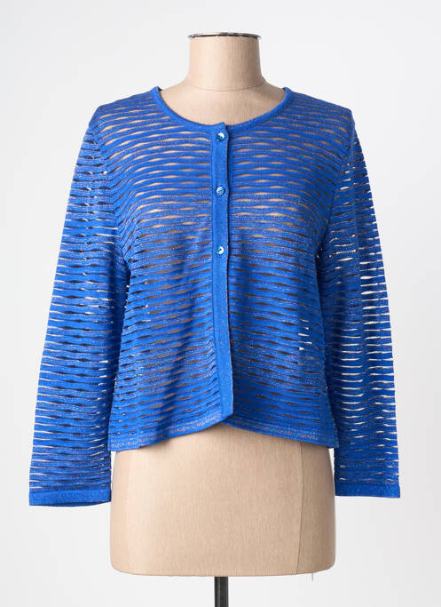 Gilet manches longues bleu GREGORY PAT femme