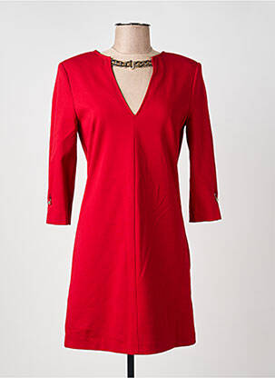 Robe courte manches 3/4 manches 3/4 rouge LIU  JO femme