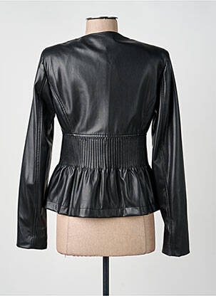 Veste simili cuir coupe cintrée noir LIU JO femme