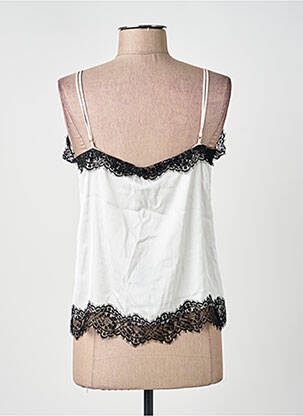 Top manches bretelles ajustables fines bretelles blanc LIU JO femme