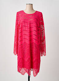 Robe mi-longue manches longues manches longues rose TWINSET femme