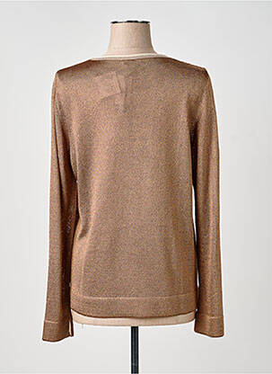 Pull coupe droite manches longues marron CINZIA CALDI femme