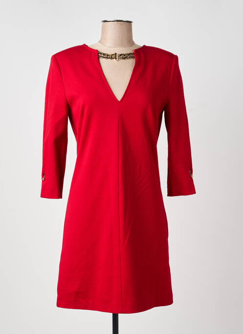 Robe courte manches 3/4 manches 3/4 rouge LIU  JO femme