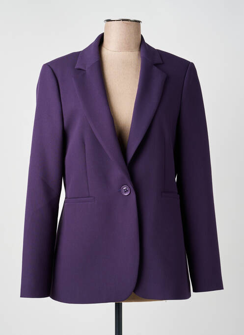 Blazer coupe cintrée violet BIANCA femme