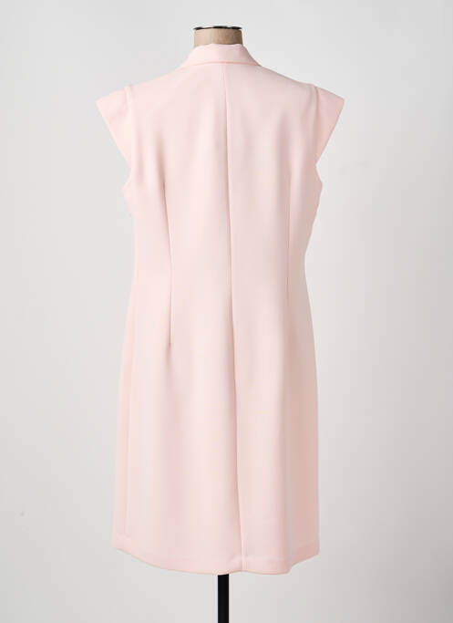 Robe mi-longue manches courtes manches courtes rose CARA LOTTI femme