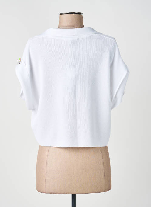 Gilet manches courtes blanc CINZIA CALDI femme