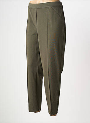 Pantalon slim taille élastique taille normale vert BIANCA femme