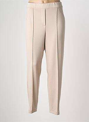 Pantalon slim taille élastique taille normale beige BIANCA femme