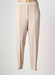 Pantalon slim taille élastique taille normale beige BIANCA femme