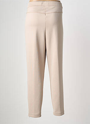 Pantalon slim taille élastique taille normale beige BIANCA femme