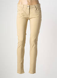 Jeans skinny stretch taille basse beige PATRIZIA PEPE femme
