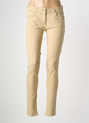Jeans skinny stretch taille basse beige PATRIZIA PEPE femme