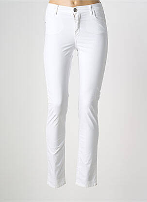 Jeans skinny stretch taille basse blanc TRUSSARDI JEANS femme