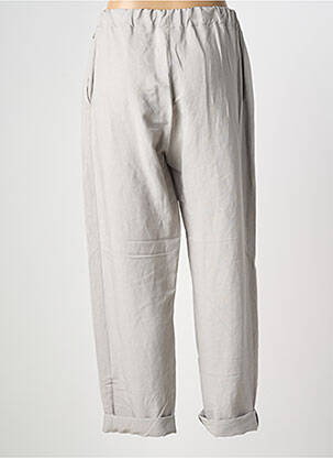 Pantalon droit taille élastique taille normale gris CINZIA CALDI femme