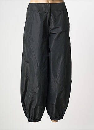 Pantalon 7/8 taille à pinces taille normale noir MUGLER femme