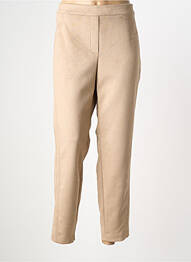 Pantalon 7/8 taille élastique taille normale beige BIANCA femme
