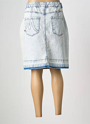 Jupe mi-longue stretch bleu MARC CAIN femme