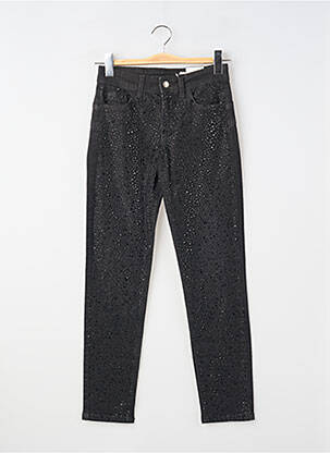 Jeans coupe slim stretch taille haute noir LIU JO femme