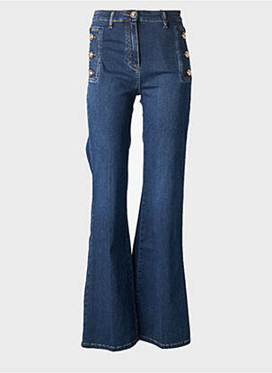 Jean coupe flare stretch taille normale bleu MARYLEY femme