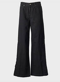 Jean coupe flare taille normale taille normale noir DR DENIM femme
