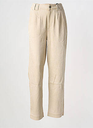 Pantalon droit stretch taille normale beige NVY DENIM femme