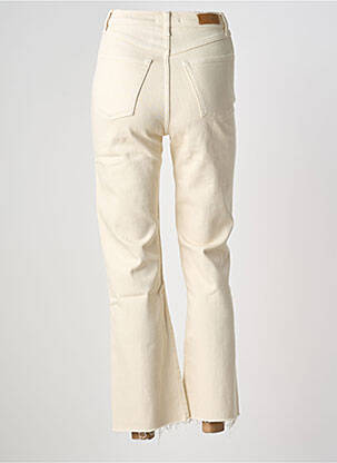 Pantalon 7/8 fermeture zippée sous rabat boutonné taille normale beige NVY DENIM femme