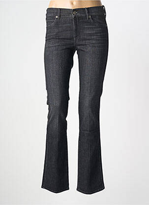 Jeans coupe slim tissage brut taille basse noir NVY DENIM femme