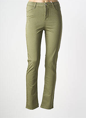 Pantalon slim taille normale taille normale vert KANOPE femme