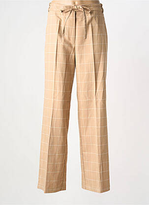 Pantalon chino tissage popeline taille normale beige NUMPH femme