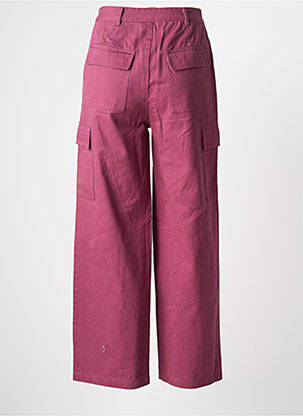 Pantalon cargo coupe droite taille normale violet LA PETITE ETOILE femme