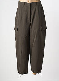 Pantalon cargo poches taille normale vert ARTLOVE femme