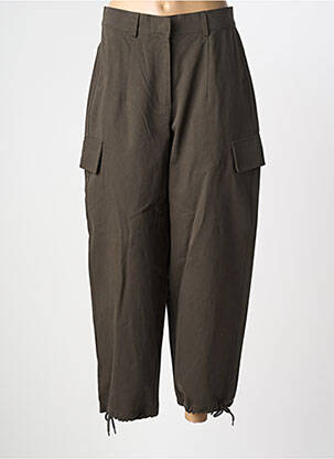 Pantalon cargo poches taille normale vert ARTLOVE femme