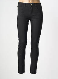 Pantalon slim stretch taille normale noir F.A.M. femme