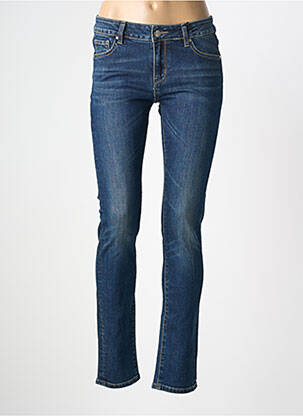 Jeans skinny tissage brut taille normale bleu F.A.M. femme