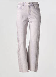 Jeans coupe droite taille normale taille normale rose NVY DENIM femme